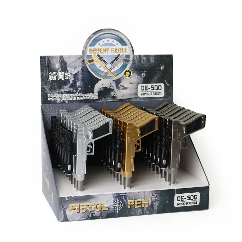 Pistol Shape Gel Pen,  Creative Gun Shape Gel Pen Light, ED Weapon Gel Pen, Refill Pen, Stationery School Supplies, Gun Toy Gel Pen, Sniper Rifle Gel Pen for School Student Writing Kids