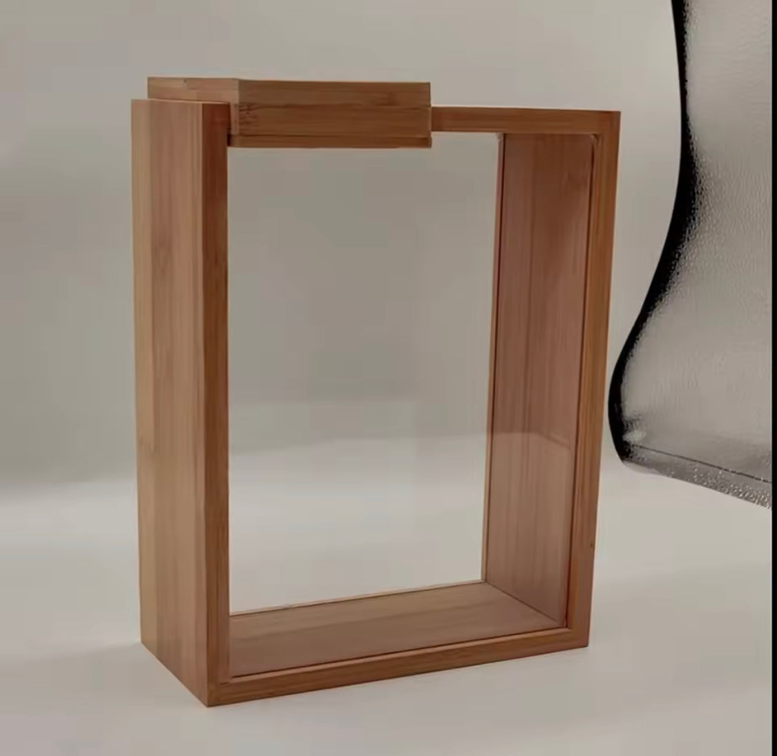 Wooden Cereal Storage Jar, Grain Food Bamboo Storage Container, Kitchen Food Storage Box Organizer