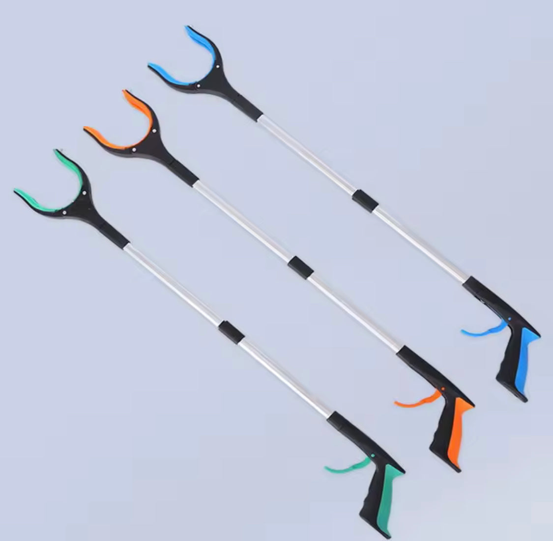 Foldable Grabber Picking Tool, Collapsible Garbage Grabber, Lightweight Heavy Duty Elderly Gripper, Aluminum Alloy Folding Type Garbage Clip