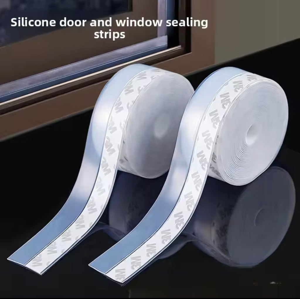Self Adhesive Noise Stopper Tape, Window Sealing Strip Tape, Dustproof Window Stripping Tape, Silicone Self Stick Sealing Tape