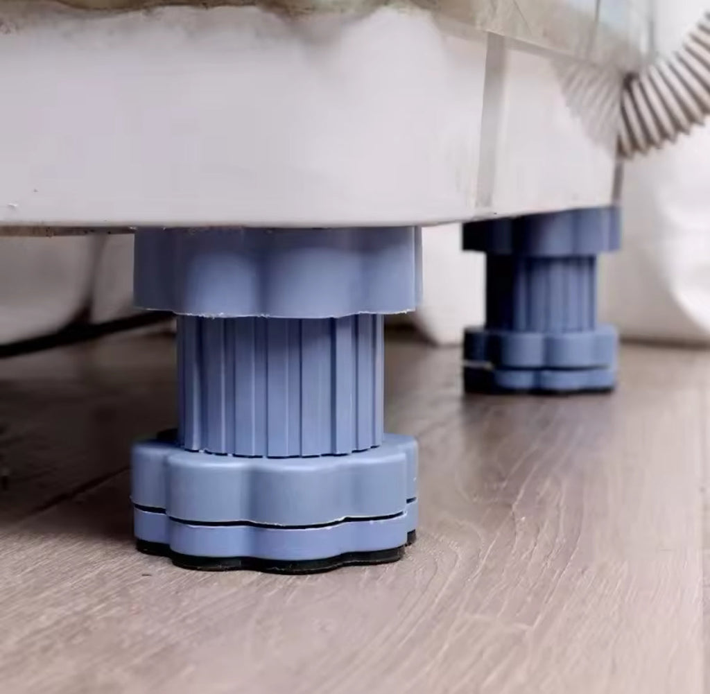 Pack Of 4 Anti Vibration Washing Machine Pads, Adjustable Height Anti Shock Foot Pad, Anti Slip Furniture Foot Pad