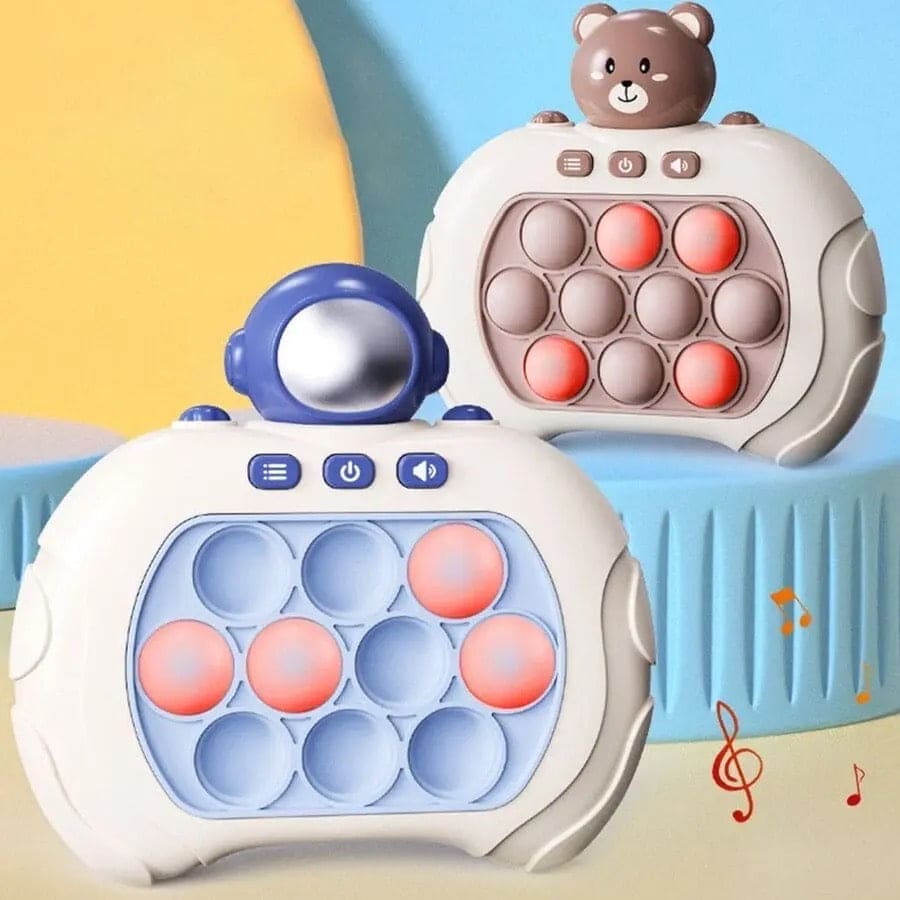 Console Pop Up Toy, Quick Push Game Machine, Light Bubble Puzzle Toy.