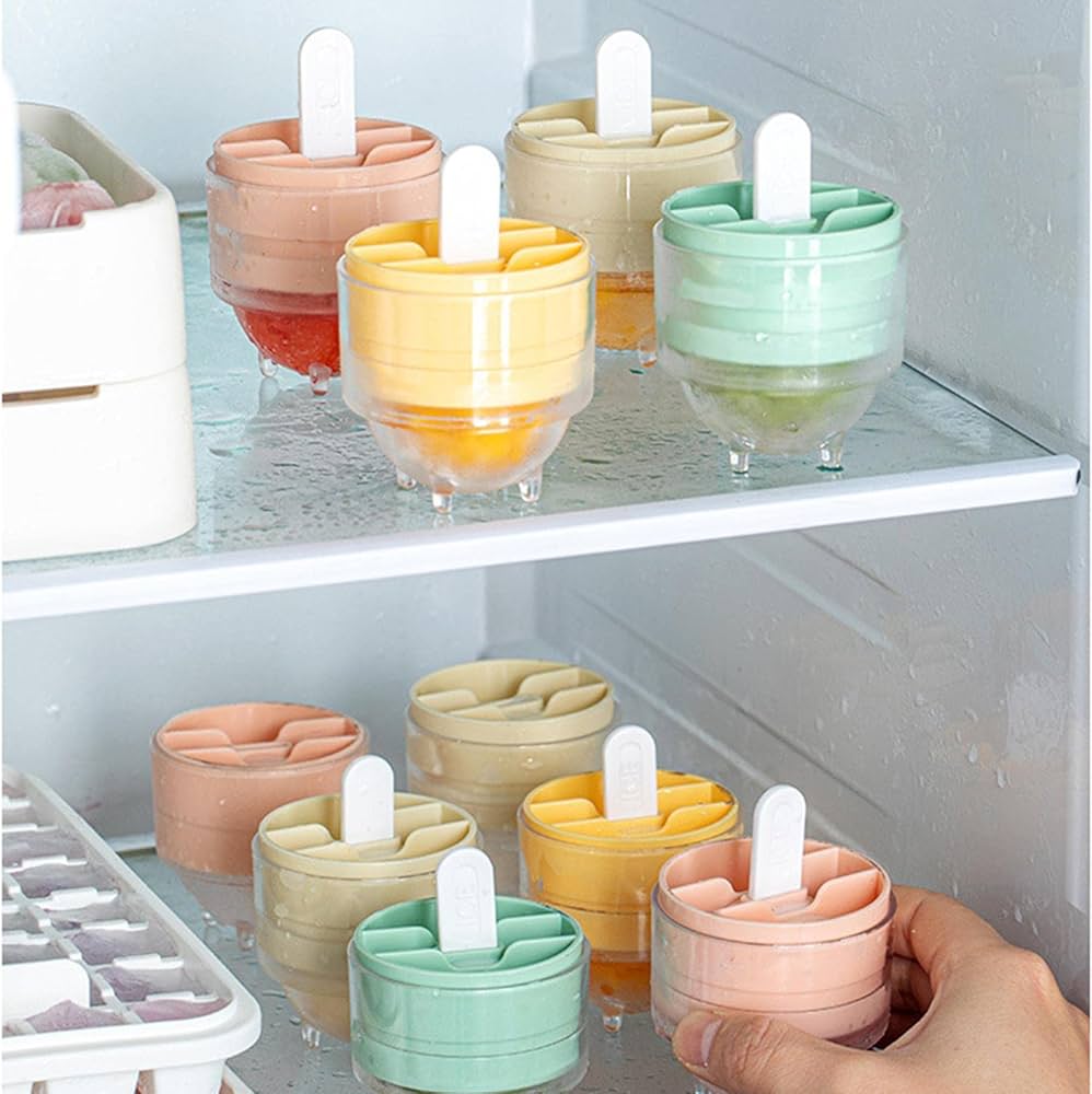 Set Of 4 Acrylic Ice Lolly Mold, Ice Ball Mold Stick, Creative Design Ice Lolly Mold, Easy Demoulding Ice Ball Mold