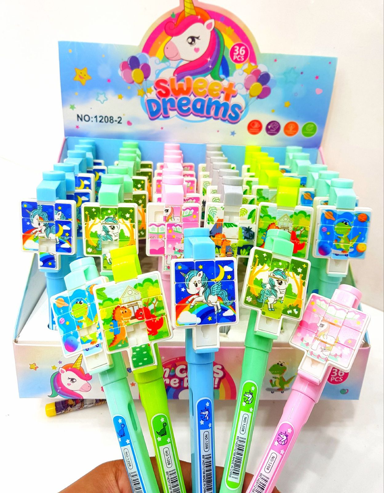 Puzzle Gel Pen, Unicorn Puzzle Pen For Kids, Fancy Gel Pen kids Cute Stationery