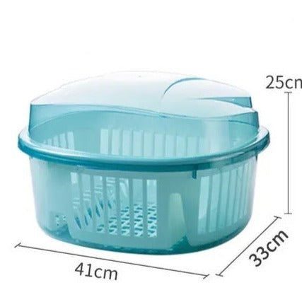 Fancial Dish Draining Rack, Kitchen Tableware Rack Storage Box, Home Dish Drainer Kitchen, Countertop Cutlery Tableware Organizer