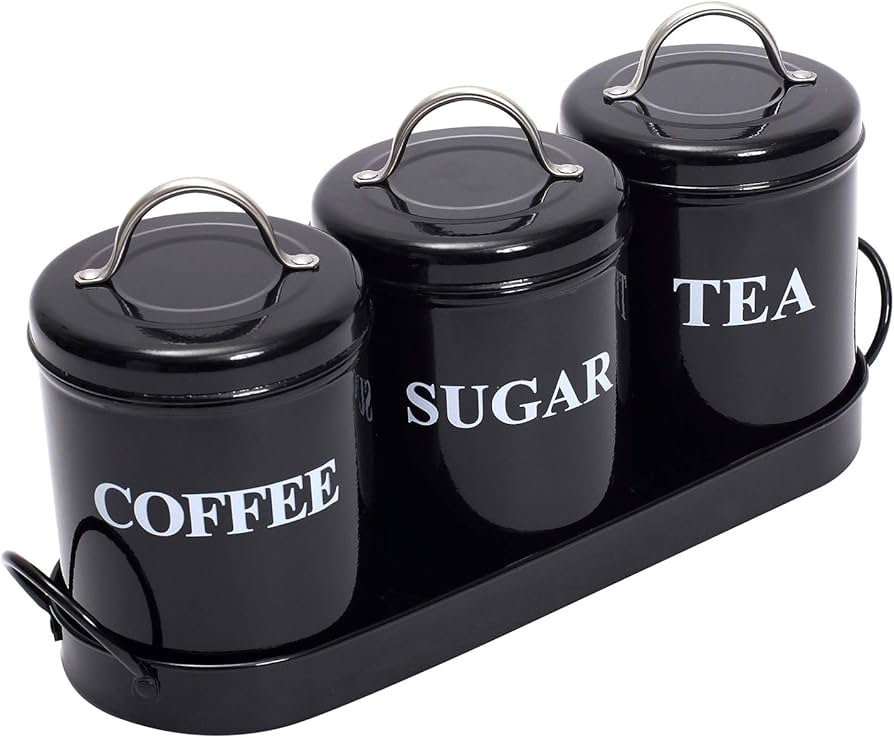 Set Of 3 Coffee Sugar Container Set, Seasoning Bottle Spice Jars, Multifunctional Kitchen Cereal Dispenser Storage Containers