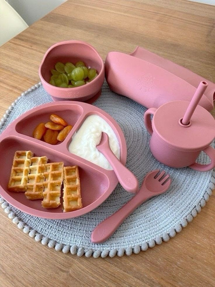 SILICONE BABY FEEDING SET – 6 PCS.