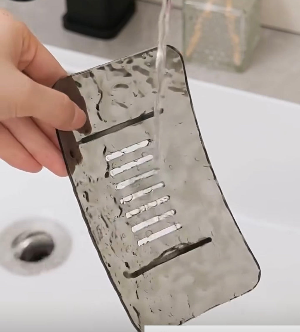 Non Slip Base Soap Tray, Water Draining Soap Holder, Self Emptying Soap Dish