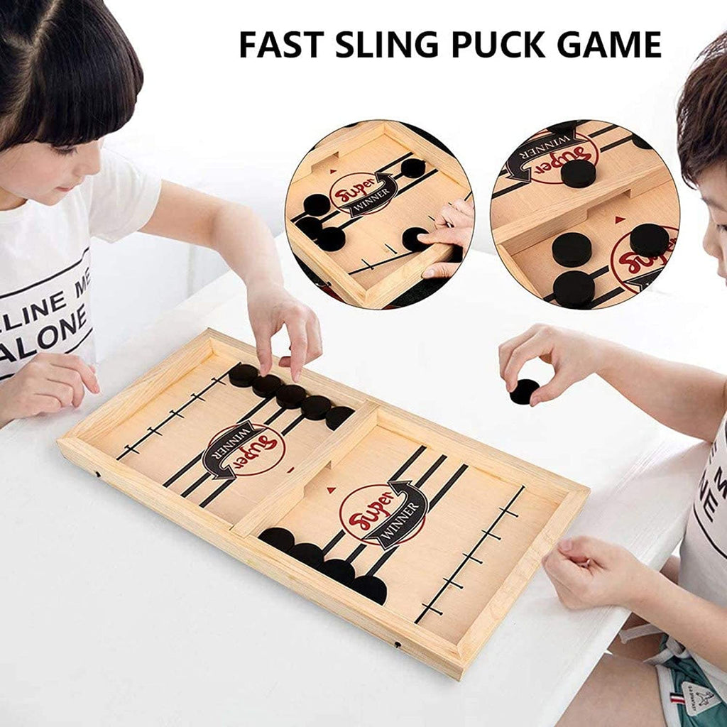 Fast Sling Puck Board Game, Ice Hockey Game