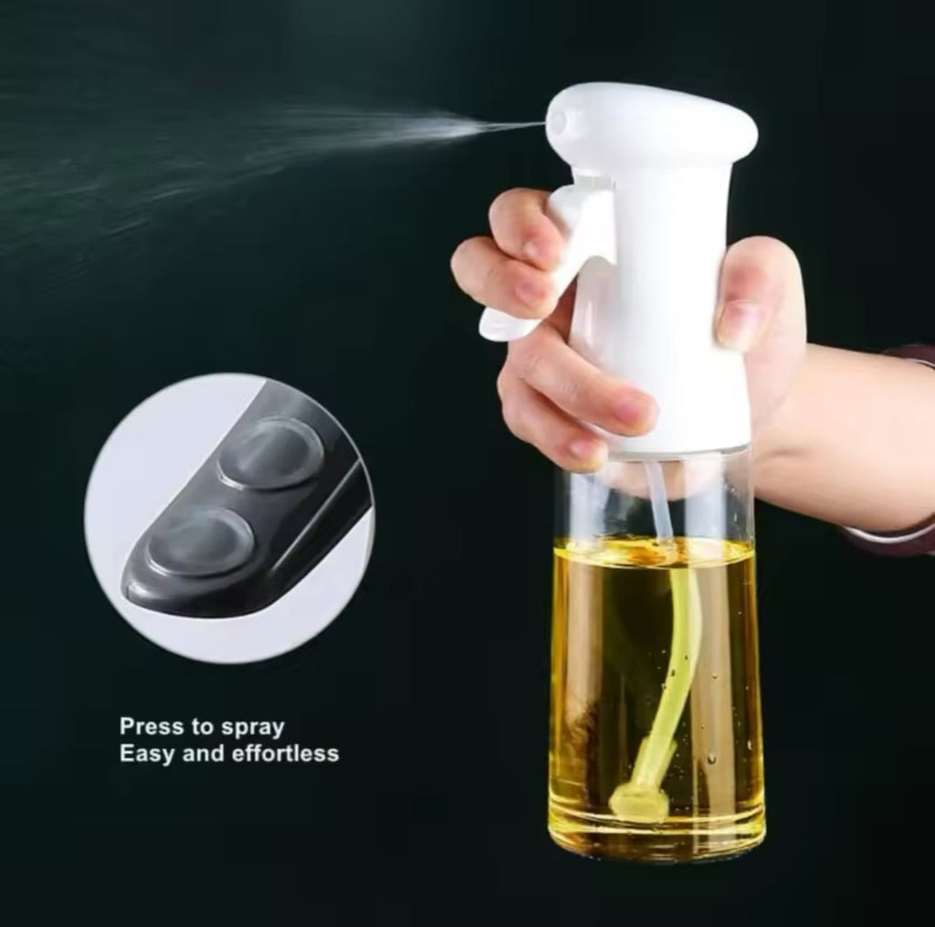 Transparent Glass Kitchen Oil Spray Bottle, Cooking Oil Spray Bottle, Barbecue Spray Oil Dispenser