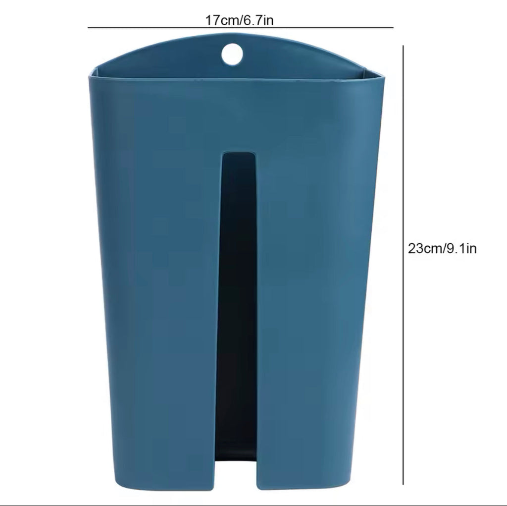 Garbage Bag Dispenser, Wall Mounted Garbage Bag Holder, Tissue Dispenser Container, Organizer Kitchen Decor