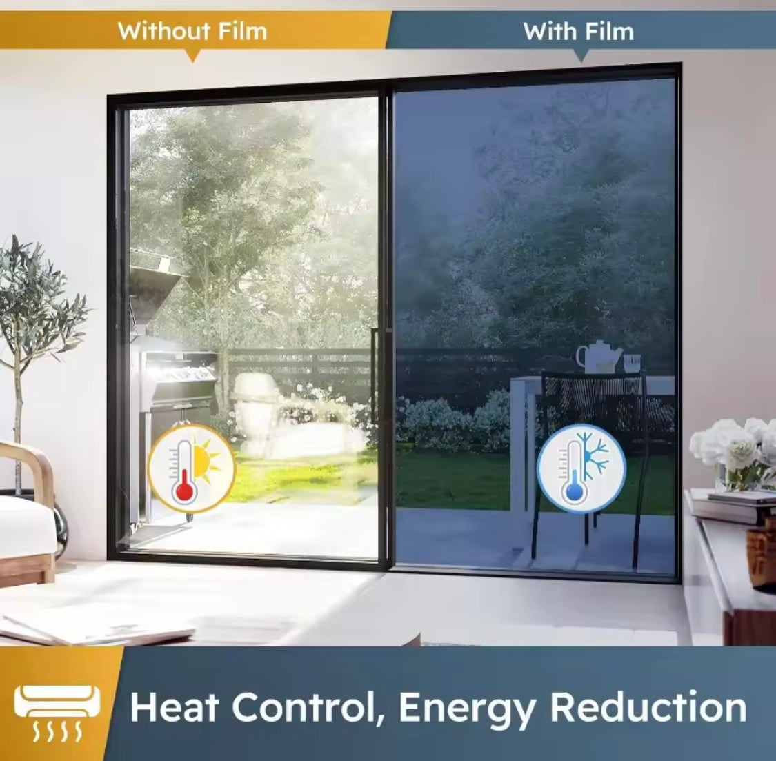 Self Adhesive Insulation Window Film, Heat Control Reflective Window Tint, Anti UV Mirror Window Film, Anti UV Car Glass Foil