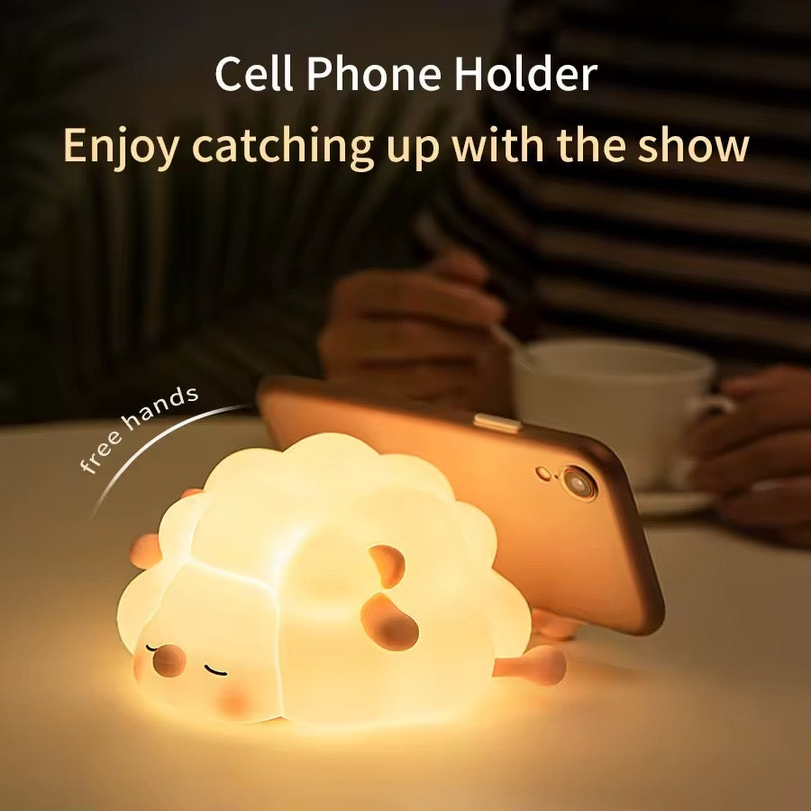 Cute Sheep Silicone Touch Night Light