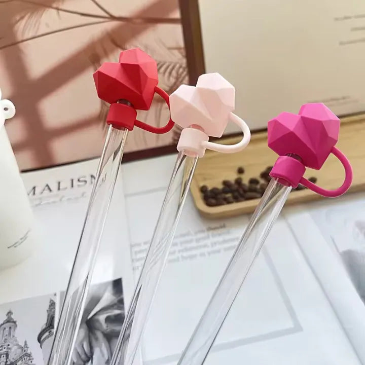 Set Of 3 Silicone Straw Topper, Dust Proof Tumbler Straw Cover, Reusable Straw Tips, Straw Cup Accessories