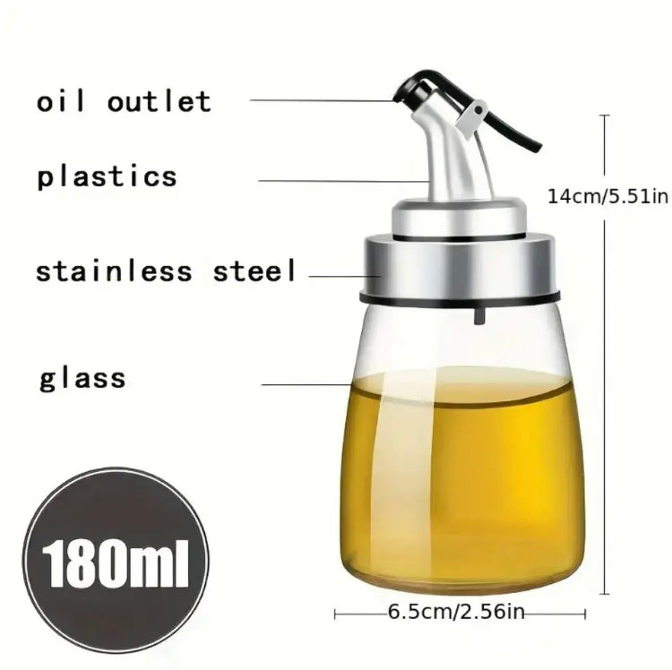 180ml Leakproof Oil Bottle,  Oil Dispenser Bottle, Kitchen Seasoning Oil Bottle