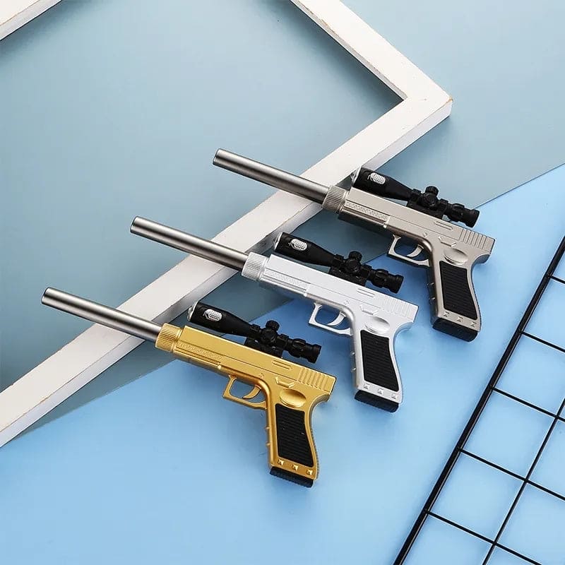 Pistol Shape Gel Pen,  Creative Gun Shape Gel Pen Light, ED Weapon Gel Pen, Refill Pen, Stationery School Supplies, Gun Toy Gel Pen, Sniper Rifle Gel Pen for School Student Writing Kids