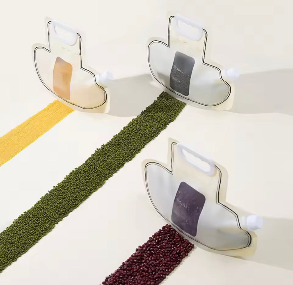 Set Of 3 Food Packaging Bag, Reusable Food Storage Bag, Leakproof Grain Fresh Bag Container, Snack Tea Self Sealing Storage Bag