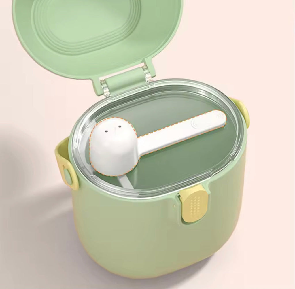 Baby Milk Powder Container With Spoon, Portable Baby Food Storage Box, Newborn Toddler Snack Box, Baby Essentials