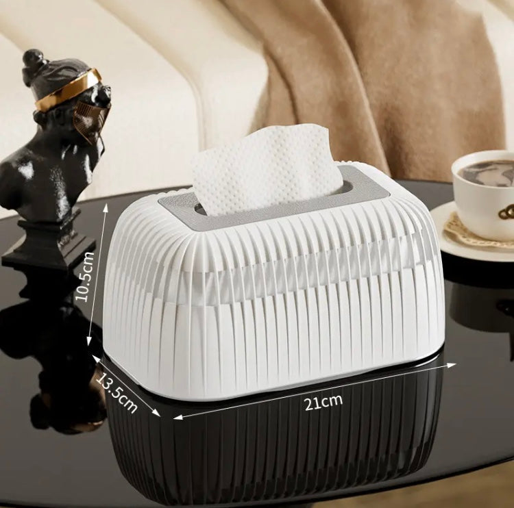 New Simple Plastic Tissue Box, Living Room Tissue Storage Box, Modern Square Shape Tissue Box