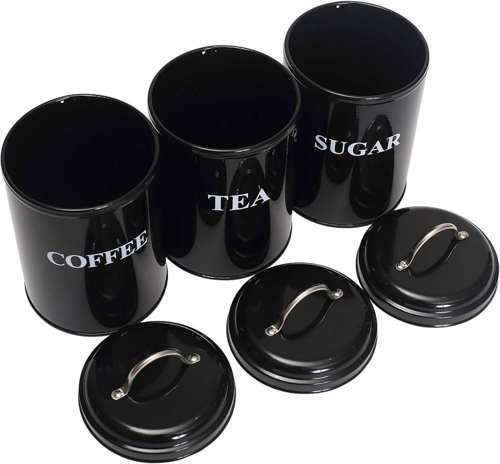 Set Of 3 Coffee Sugar Container Set, Seasoning Bottle Spice Jars, Multifunctional Kitchen Cereal Dispenser Storage Containers