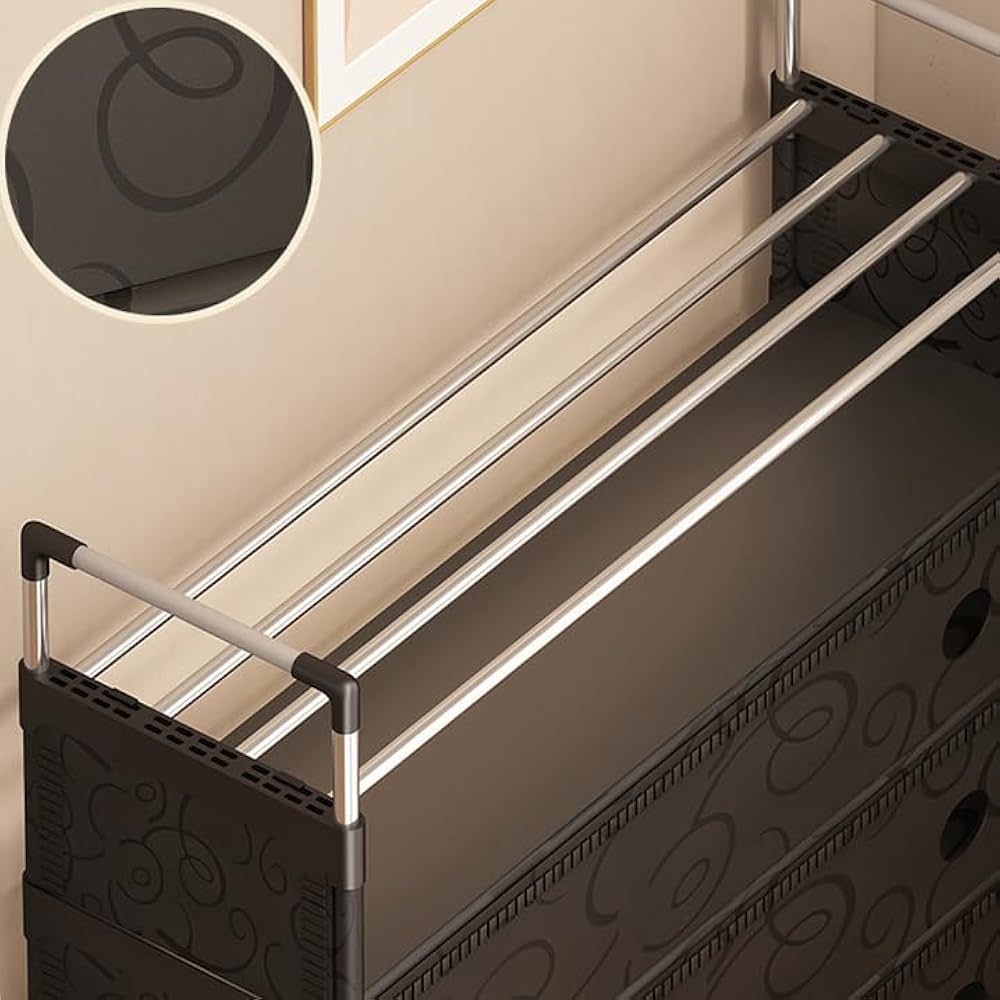 Dust Proof Multifunctional Coat And Shoes Rack, Multi Layer Shoe Storage Rack, Living Room Organizer Shelf