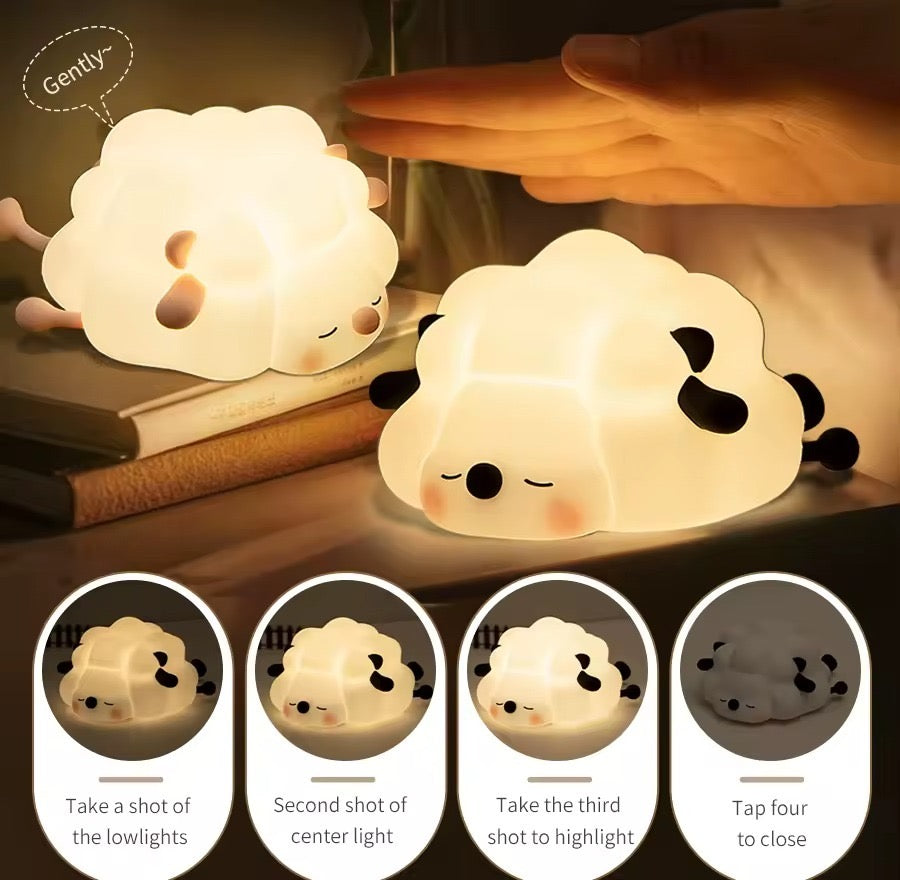 Cute Sheep Silicone Touch Night Light
