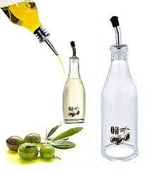 Acrylic Kitchen Oil Bottle, Oil Condiment Bottle With Metal Nozzle, Vinegar And Oil Dispenser.