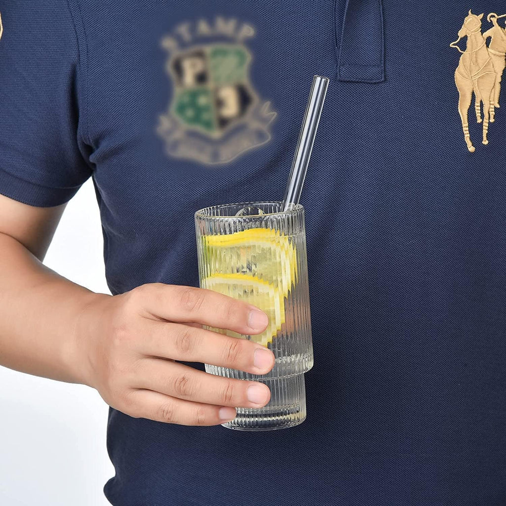 Pack of 4 Spill Proof Glass Coffee Tumbler Mug