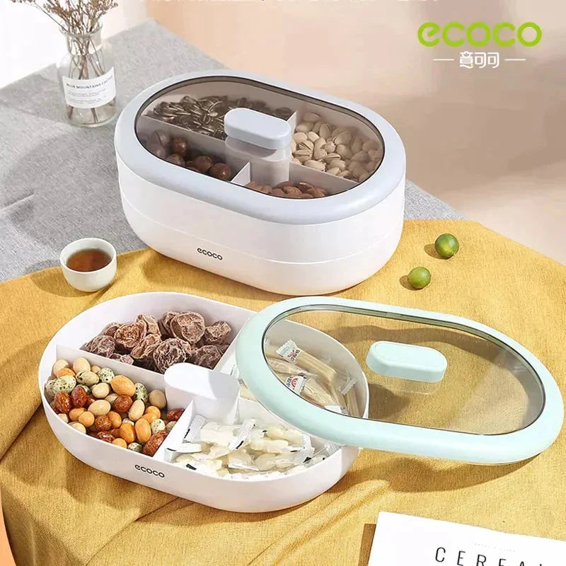 Ecoco Double Layer Candy & Dry Fruits Box