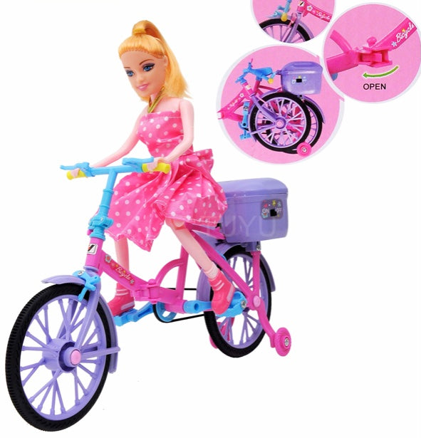 Electric Bicycle Toy, Barbie Mini Cycle, Cute Bicycle Toy For kids, Beautiful Barbie Doll Bicycle