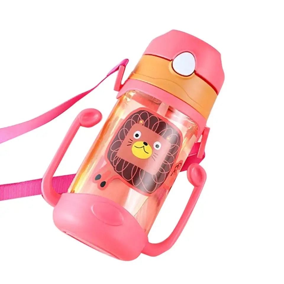 Kids Sippy Water Bottle, 400ml Kids Drinking Thermos, School Outdoor Sports Boys Girls, Cute Water Bottle Drinking With Straw Cup, Portable Leak Proof Straw Water Bottle, Portable Leak-proof Water Bottle