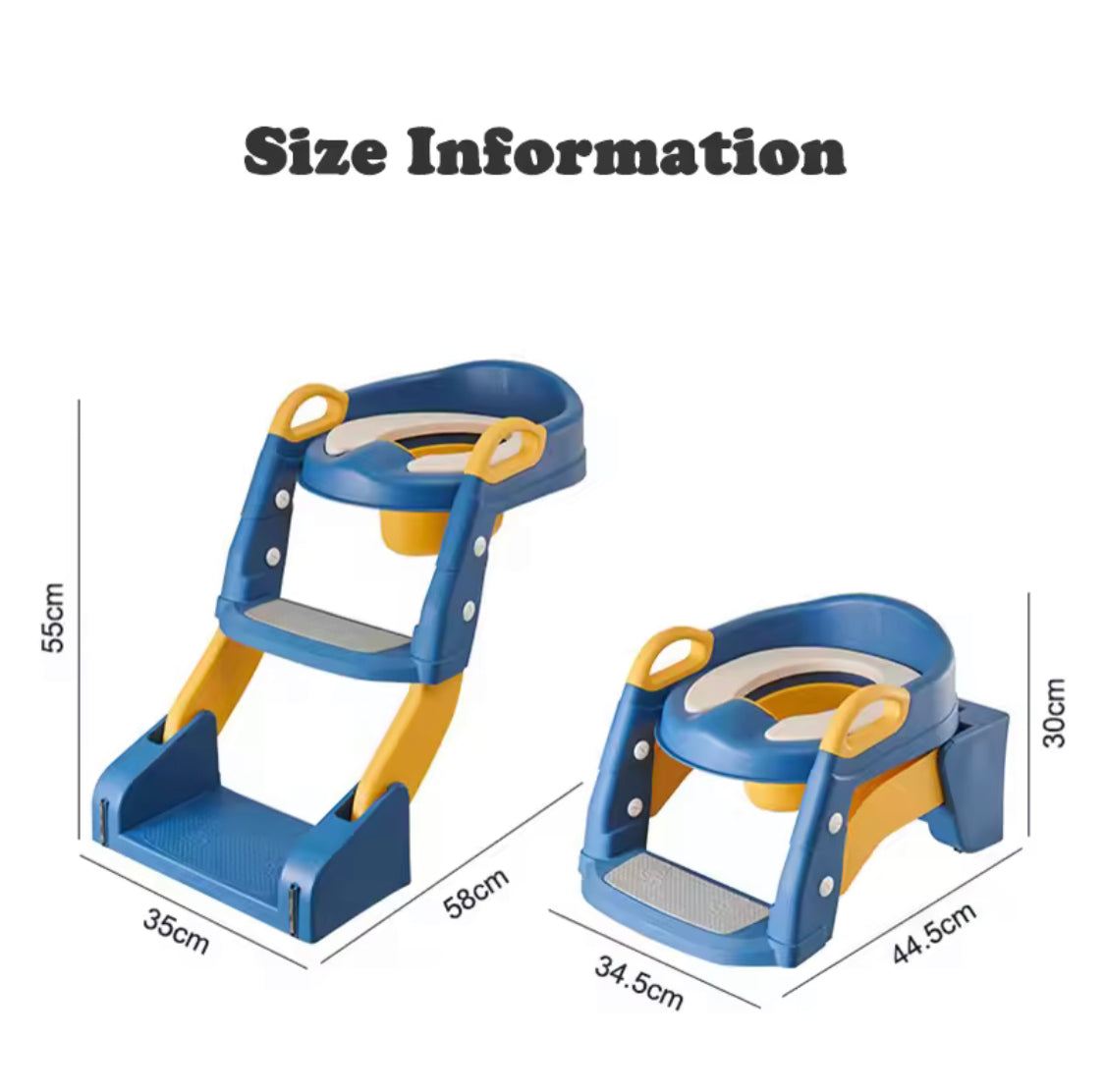 2 In 1 Portable Toilet Seat, Foldable Toilet Training Seat, Portable Kids Upgraded Step Toilet Seat