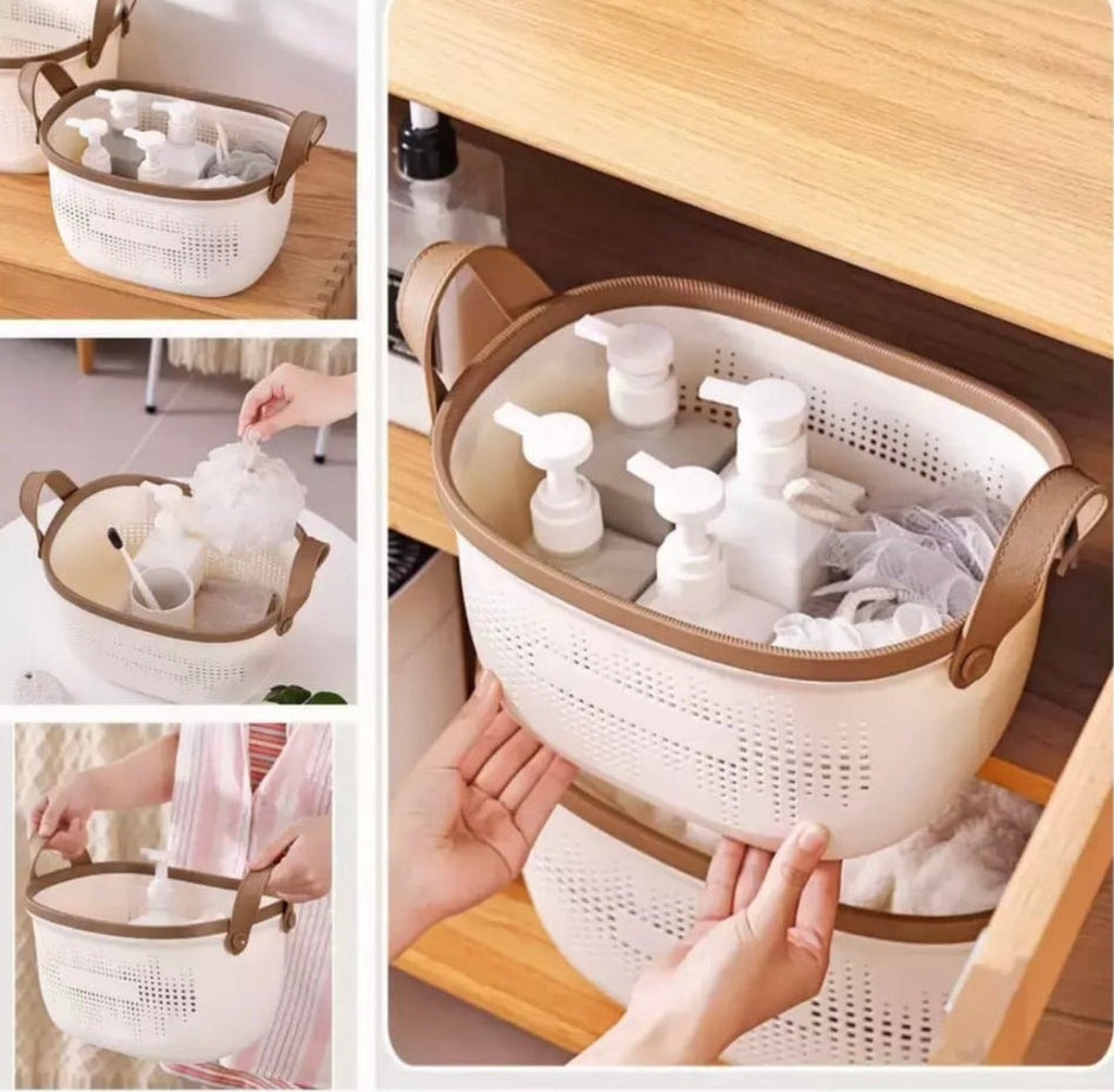 3pcs Multipurpose Storage Basket, Closet Organization Container Basket, Toiletries Storage Basket