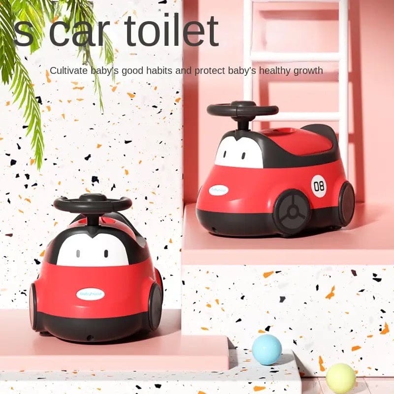 Baby Toilet Car Seat, Toddle Potty Training Car, Children Travel Toilet Car, Baby Potty Trainer and Playing Car Seat, Decorative Design Kids Baby Pot