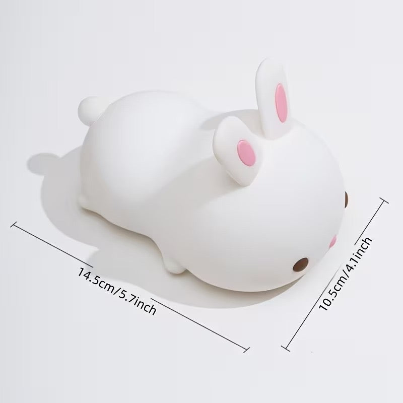 Cute Bunny Silicone Touch Night Light.