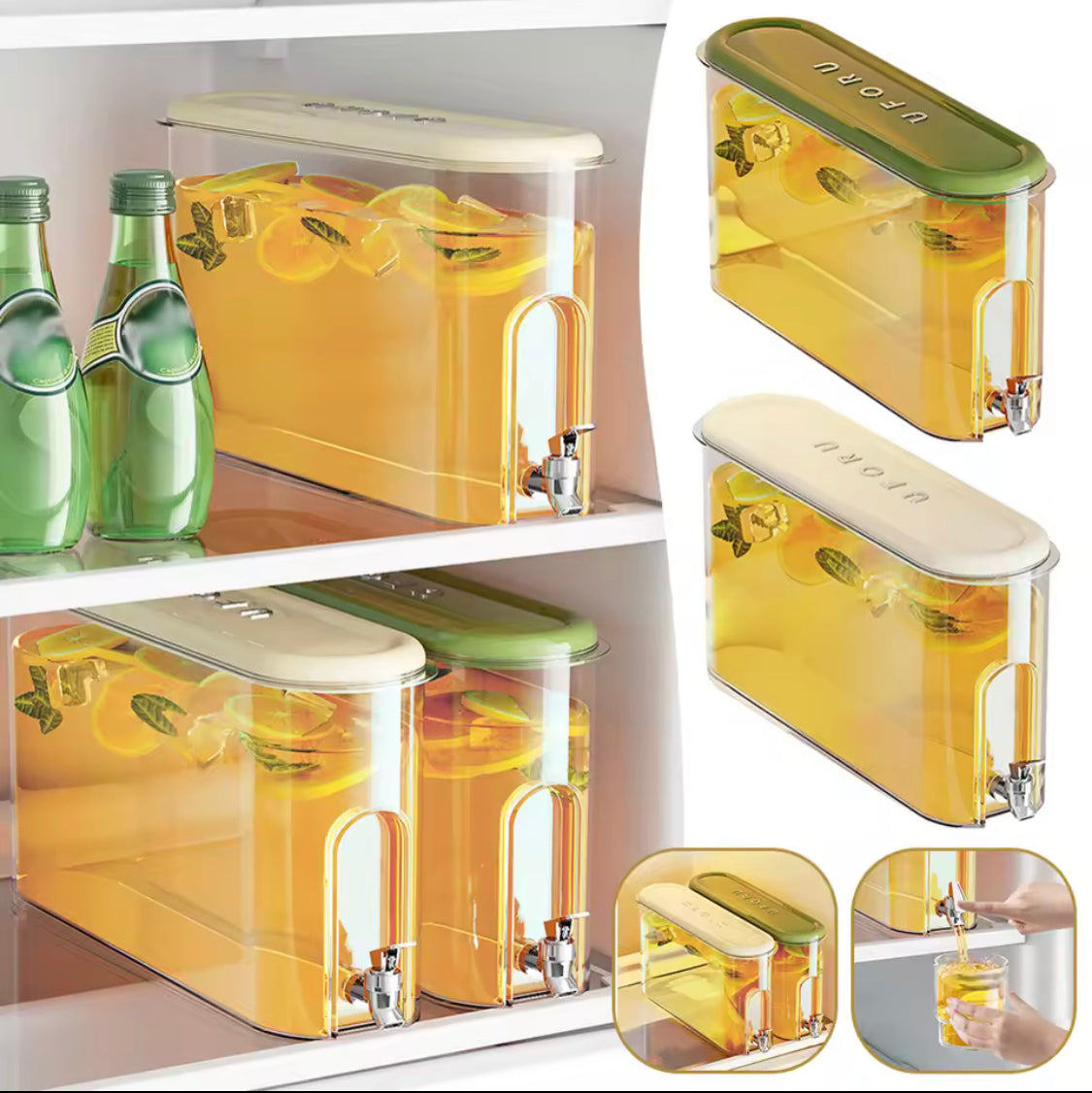 4000ml Large Capacity Water Tank, Iced Beverage Dispenser.