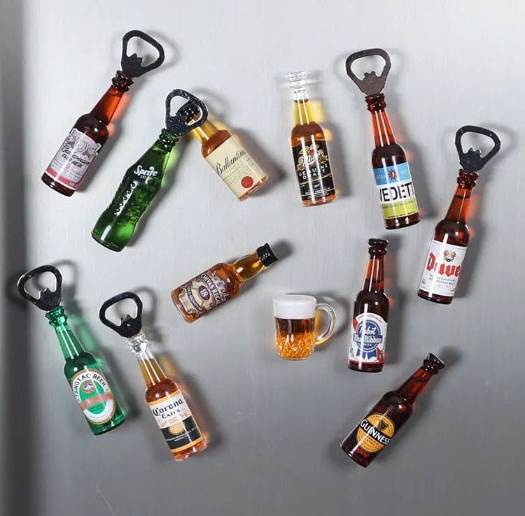 Mini Bottle Opener, Magnetic Fridge Bottle Opener.