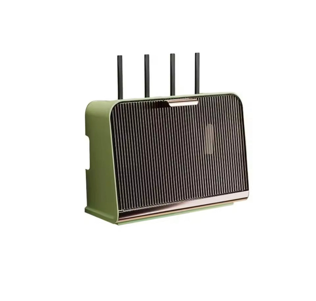 Luxury Wifi Cabinet Storage Box, Wall Mounted Router Storage Box, WiFi Device Storage Rack with Heat Dissipation