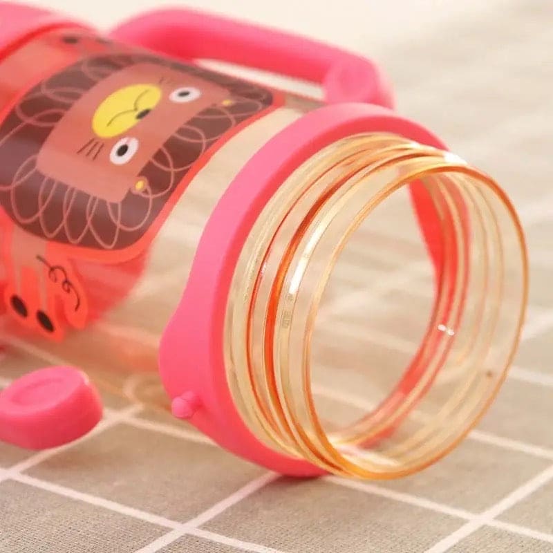 Kids Sippy Water Bottle, 400ml Kids Drinking Thermos, School Outdoor Sports Boys Girls, Cute Water Bottle Drinking With Straw Cup, Portable Leak Proof Straw Water Bottle, Portable Leak-proof Water Bottle