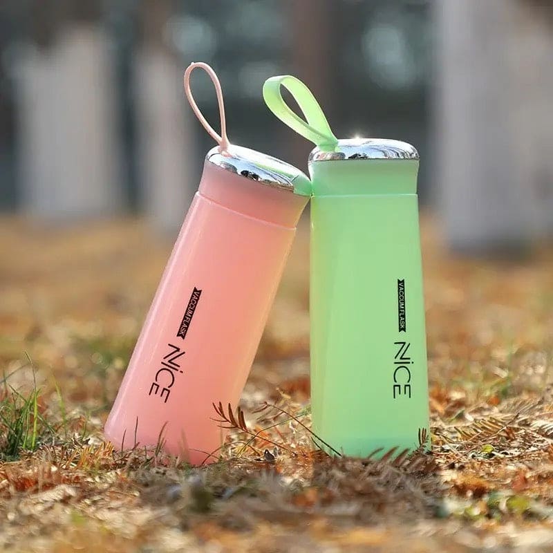Nice Water Bottle, 400ML Glass Water Bottle.