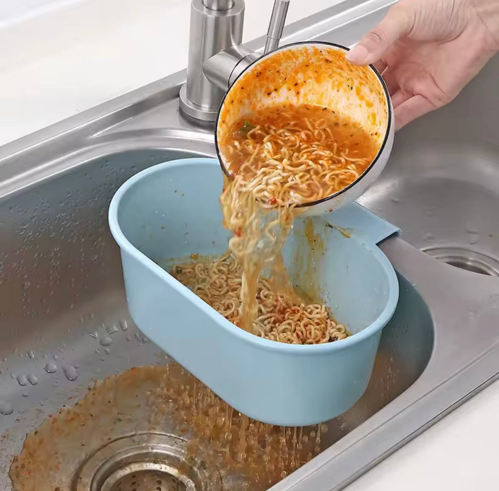 Hanging Kitchen Sink Drain Basket, Kitchen Self-Standing Drainer, Kitchen Hanging Sink Strainer, Vegetables And Fruits Washing Hanging Drainer