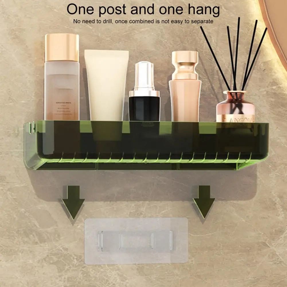 Letter Print Bathroom Storage Shelf.