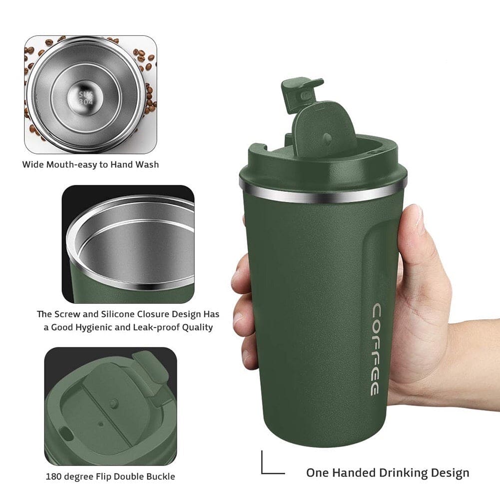 Portable Travel Coffee Mug, Smart Digital Coffee Mug, Temperature Display Coffee Mug, Portable Tumbler Thermos Cup,Car Thermos Coffee Mug Travel Mug with Leak-proof Lid for Coffee, Tea, Cold Beverage, Ice Drinks, Travel Thermal Bottle
