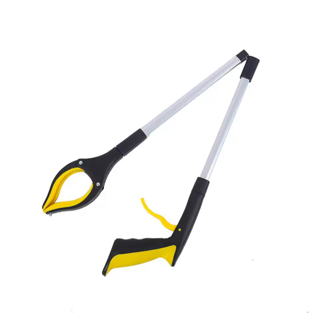 Foldable Grabber Picking Tool, Collapsible Garbage Grabber, Lightweight Heavy Duty Elderly Gripper, Aluminum Alloy Folding Type Garbage Clip
