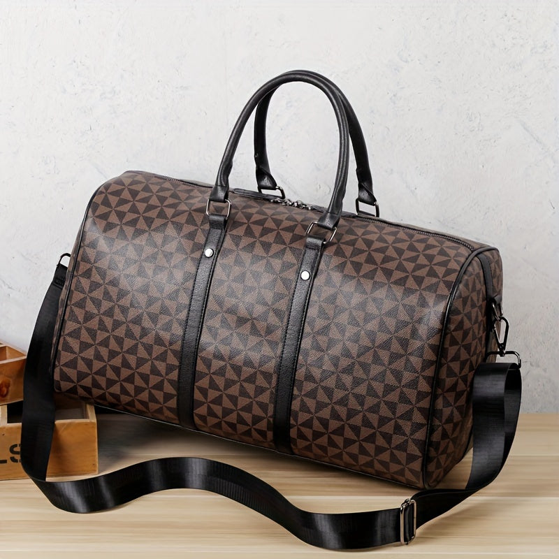 A Large Capacity Black Tote Bag for Travel, Gym, and Short Trips.
