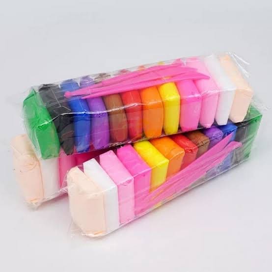12 Color Modelling Clay With Tools, Magic Clay Artist Studio Toy.