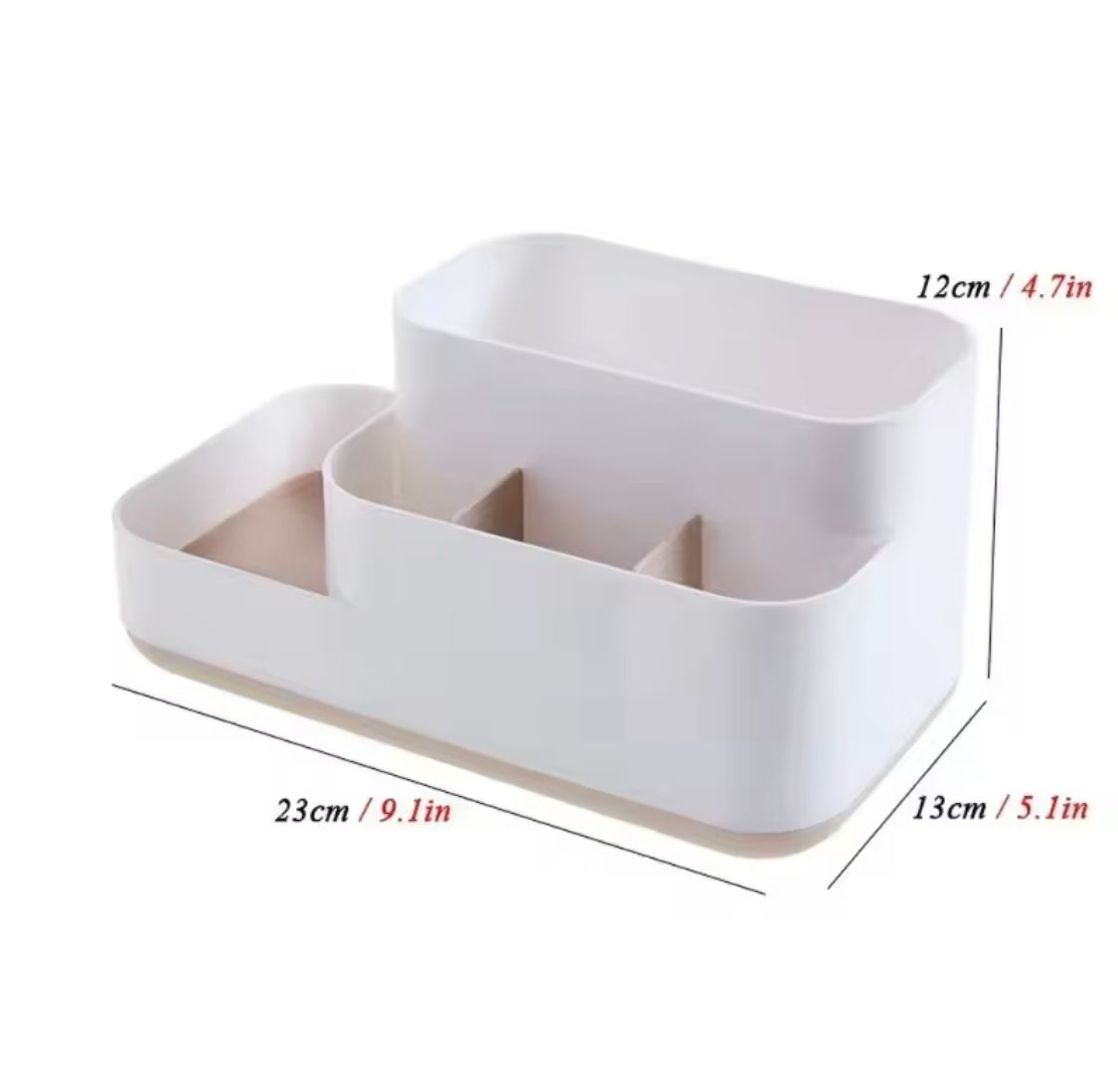 5 Compartment Desktop Organizer, Multifunctional Storage Organizer Case, Washable Bathroom Storage Box