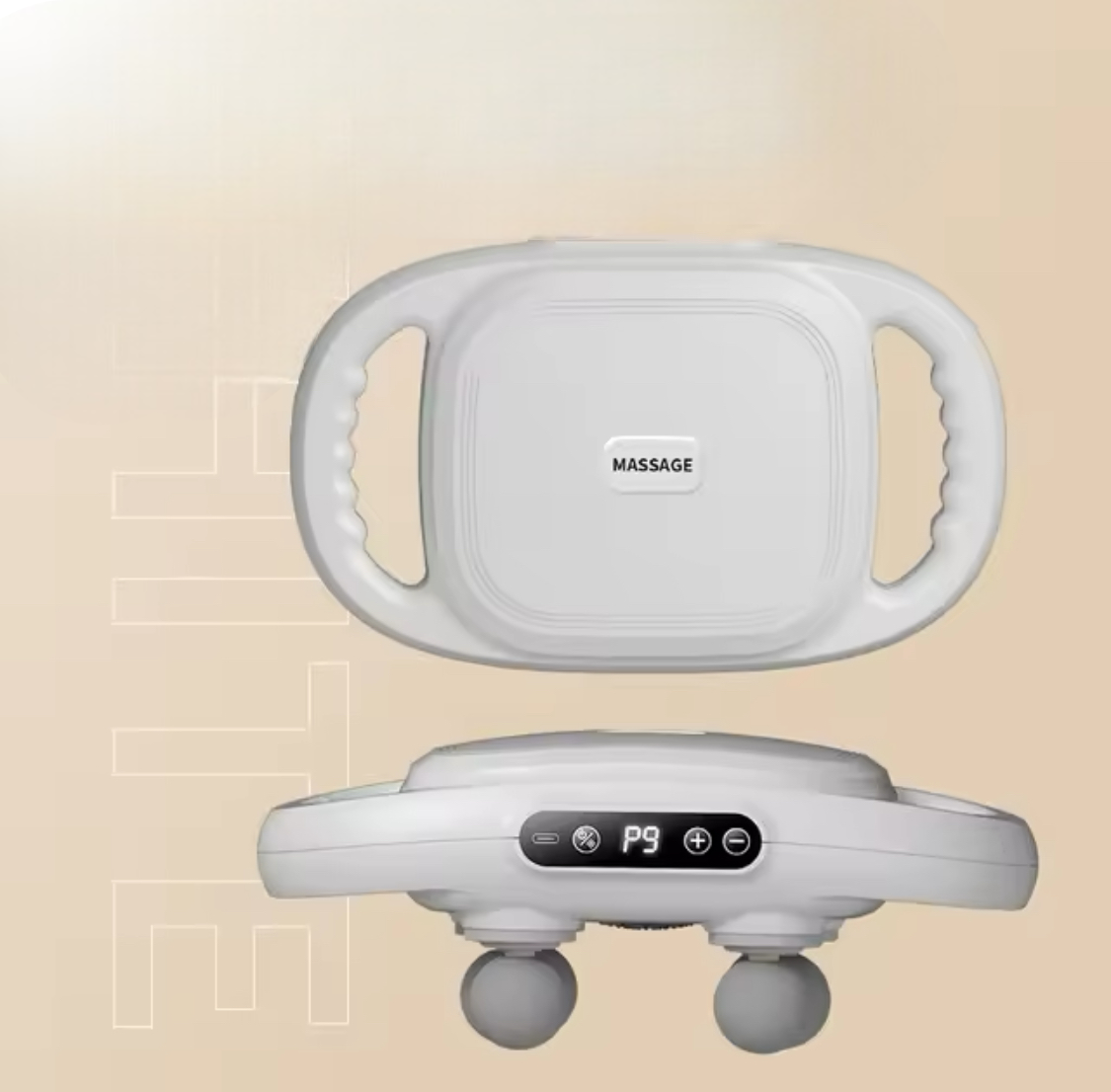 Rechargeable Four Head Massager, Deep Tissue Massager, Anti Slip Muscle Massager, Muscle Stimulation  Massage Device