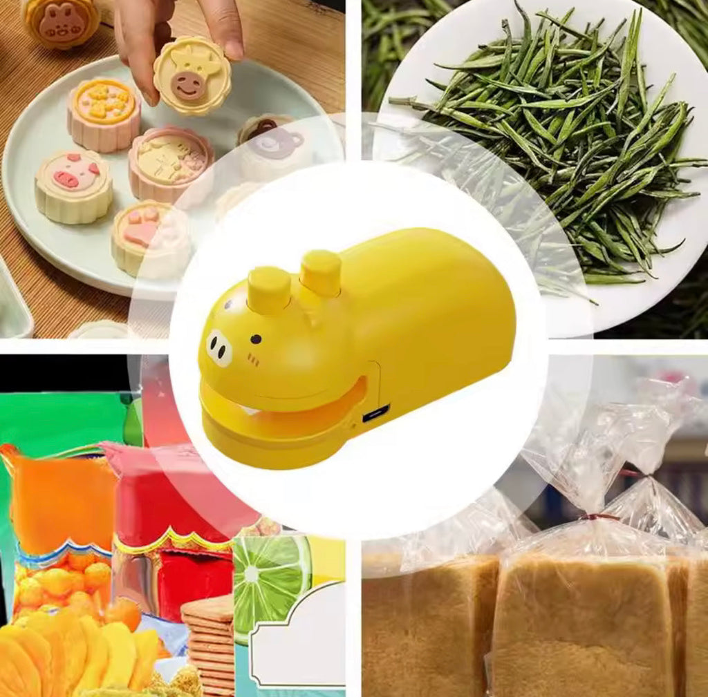 Magnetic Rechargeable Sealing Machine, Portable Airtight Bag Sealer, Handheld Plastic Bag Heat Sealer, Mini Bag Sealer With Built In Cutter