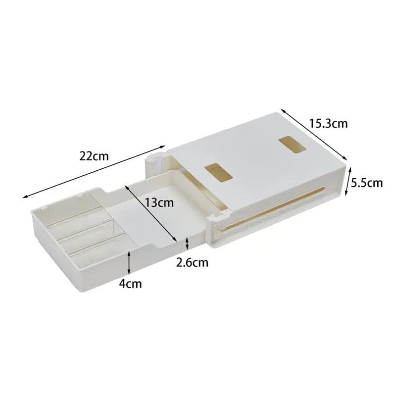Hidden Drawer Organizer, Under Desk Drawer Storage Organizer.